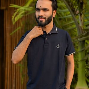 Premium PK Cotton Polo - Navy