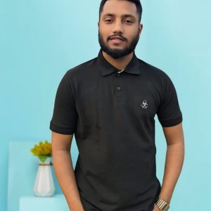 Premium PK Cotton Polo - Black