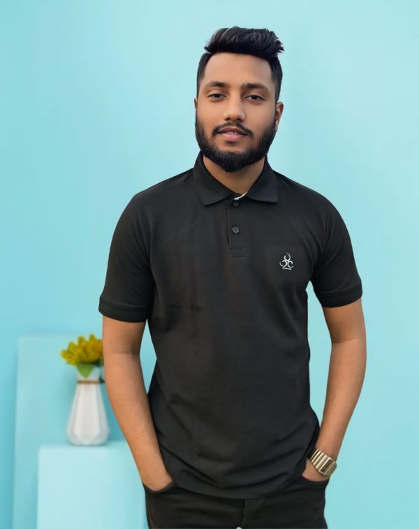 Premium PK Cotton Polo - Black