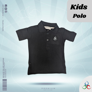 Premium PK Polo for Kids - Black