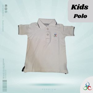 Premium PK Polo shirt for Kids - White